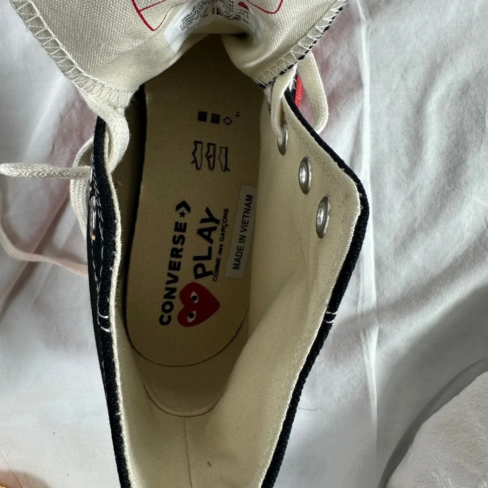 Converse CDG Chuck Taylor All Star 70 Hi Comme des Gracons Play A01793C 7/9